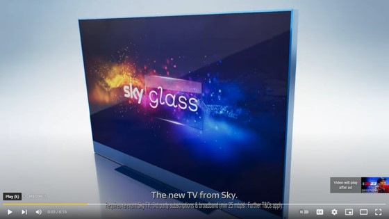 Sky Glass Would Like Your Attention - Tam Ireland